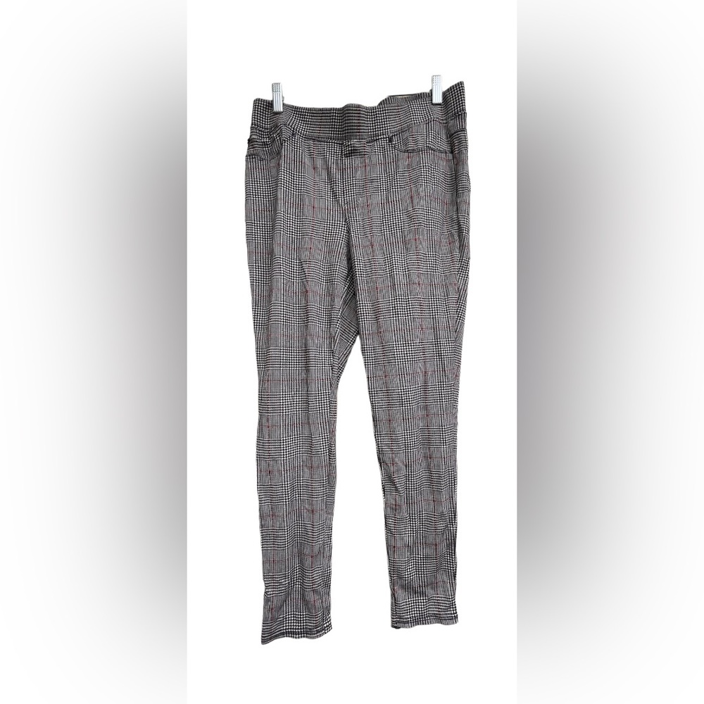 Seven7 pull on leggings plaid